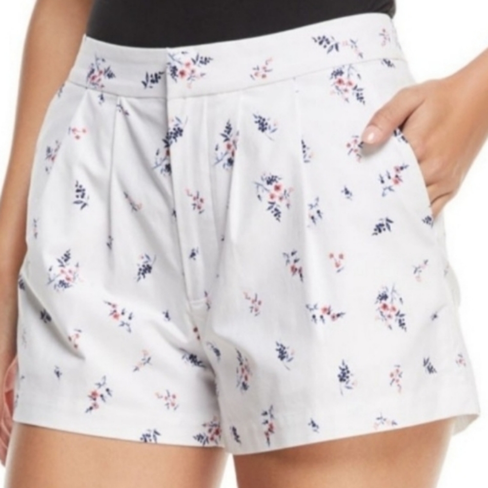 Joie Floral Pleated Shorts